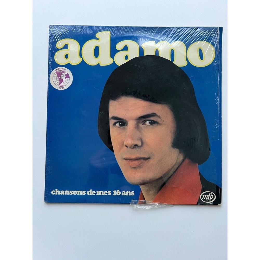 Adamo Chansons De Mes 16 Ans LP 1976 MFP Records Shrink EX Import France